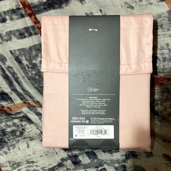 Threshold 500 Thread Count Tri-Ease Sheet Set-Blush - Picture 5 of 5